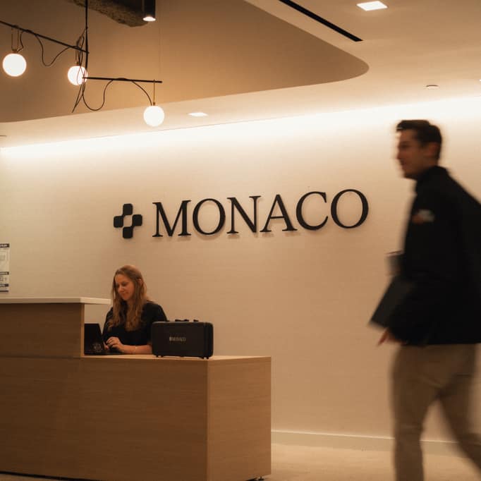 Monaco reception at 353 Sacramento St.