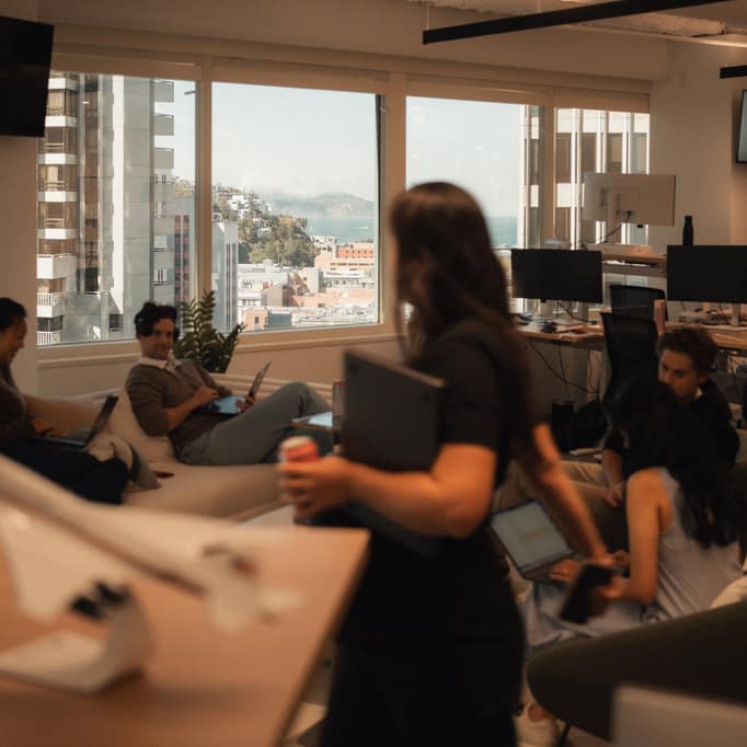 The office floor